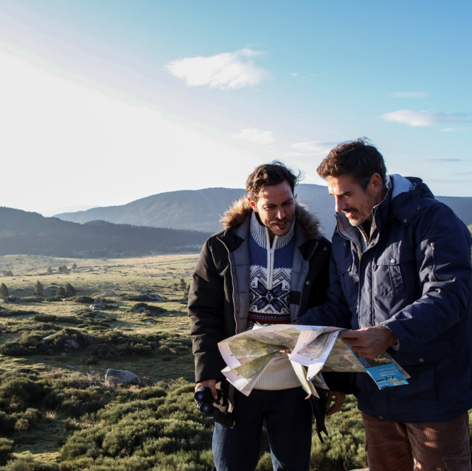 Deux hommes, deux parkas