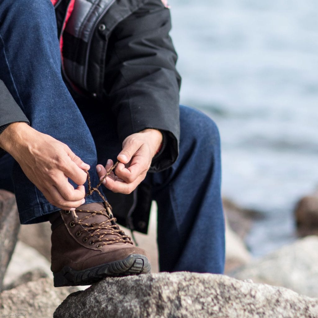 Tester ses chaussures de randonnée