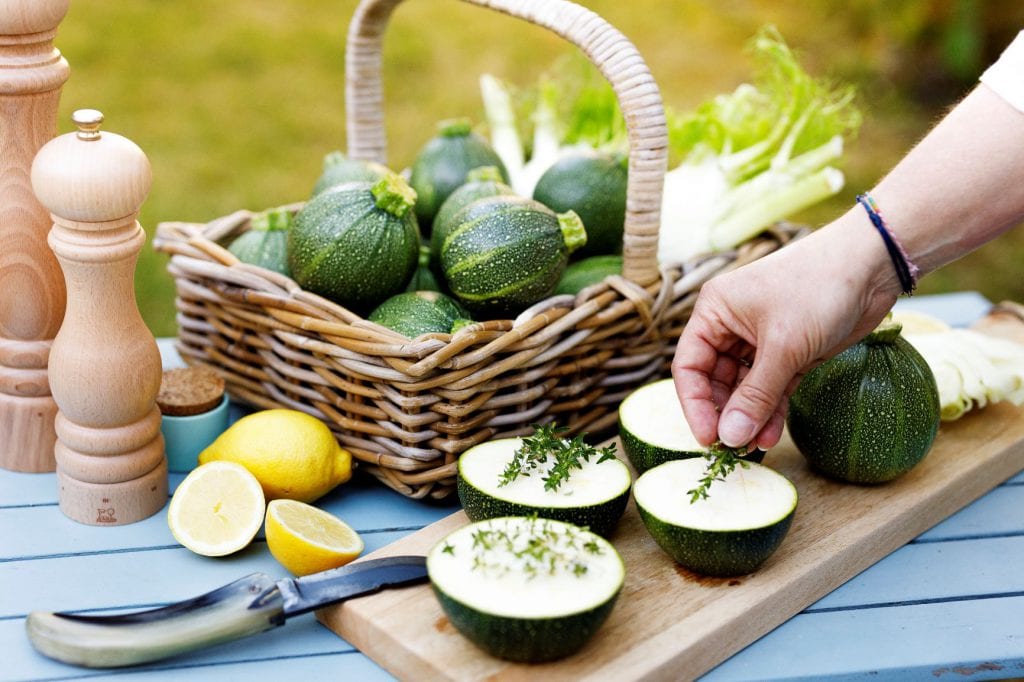 Préparation courgettes
