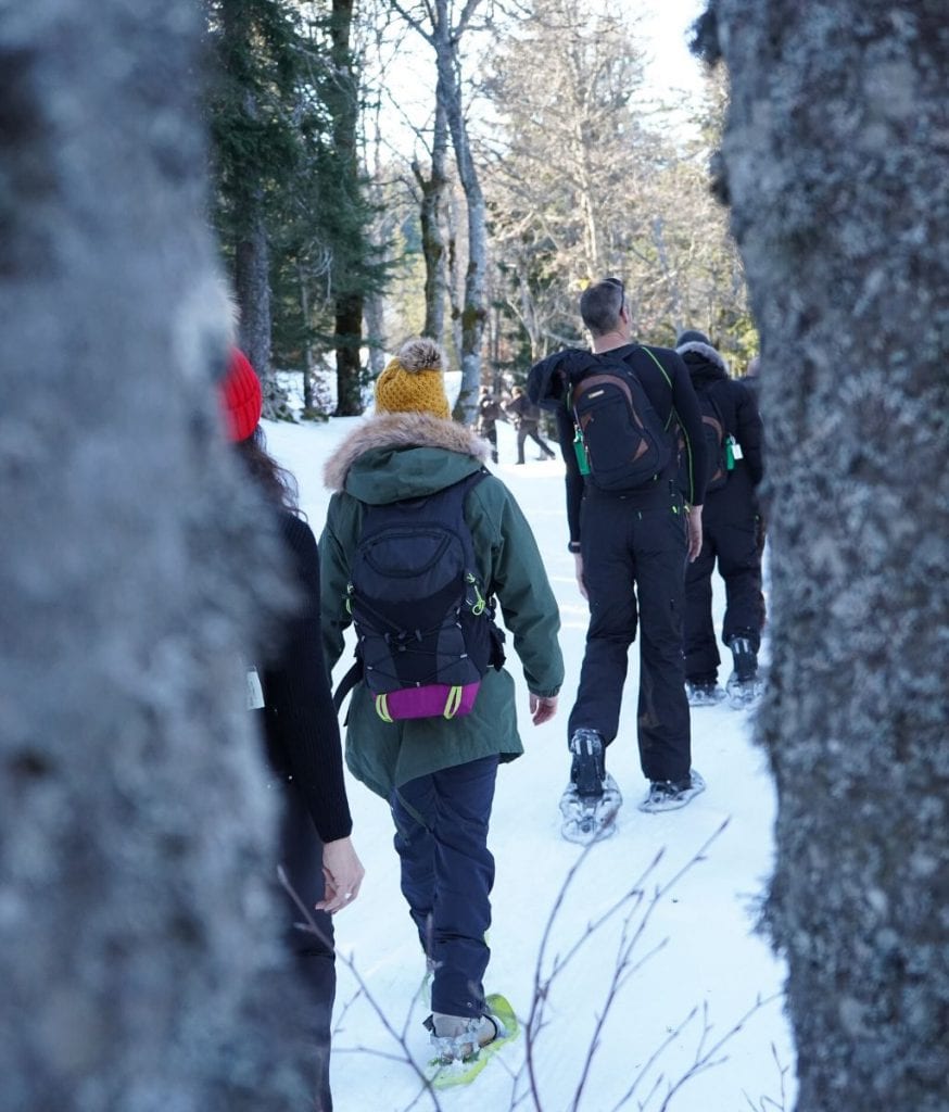 marcher en raquettes