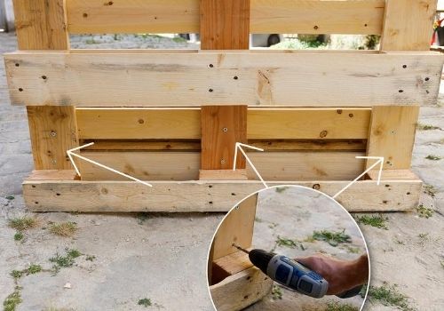 Salon de jardin : en palettes