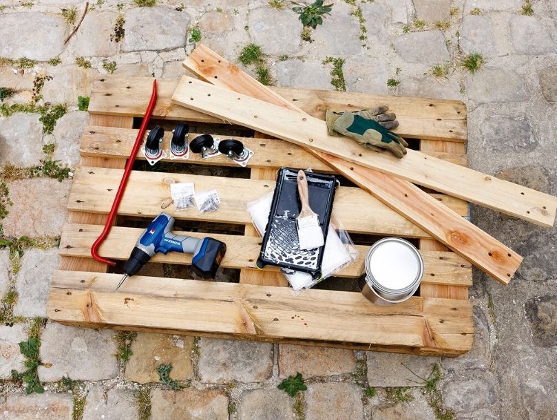 Salon de jardin : en palettes