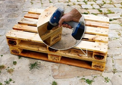 Salon de jardin : en palettes