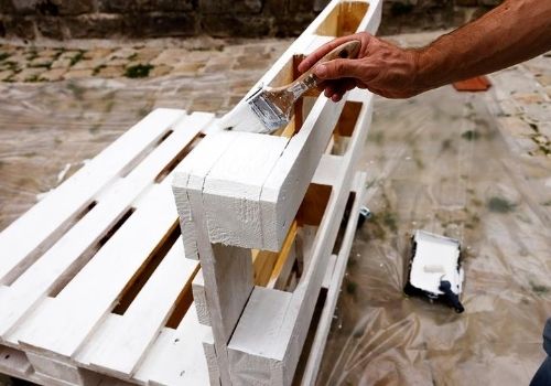 Salon de jardin : en palettes