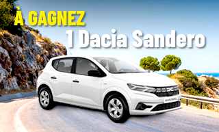 TENTEZ DE GAGNER 1 DACIA SANDERO !